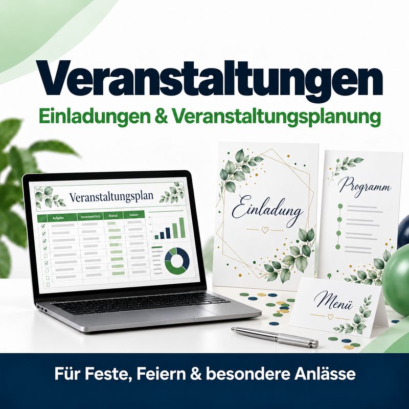 Veranstaltungen – Einladungen & Veranstaltungsplanung – Für Feste, Feiern & besondere Anlässe